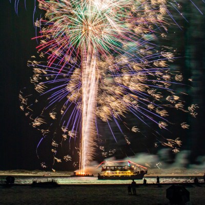 fireworks in the sky